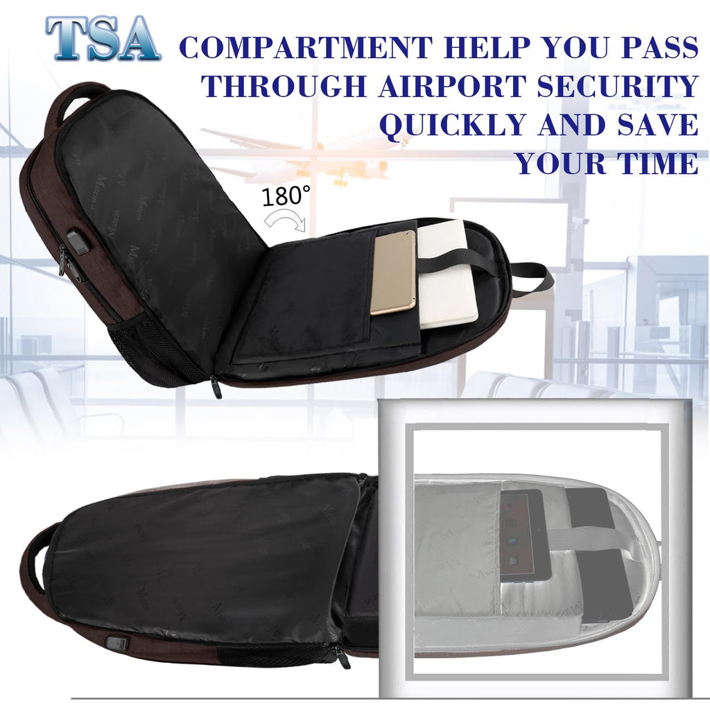 MATEIN SleekGuard Laptop Backpack with USB Port - Backpack Bags by Handbags Specialist Headquarter | Available at Handbags Specialist Headquarter