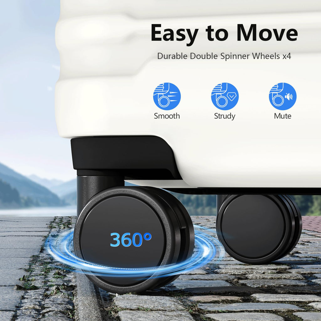 BEOW Spinner Luggage Set - Luggage Travel Bags by Handbags Specialist Headquarter | Available at Handbags Specialist Headquarter