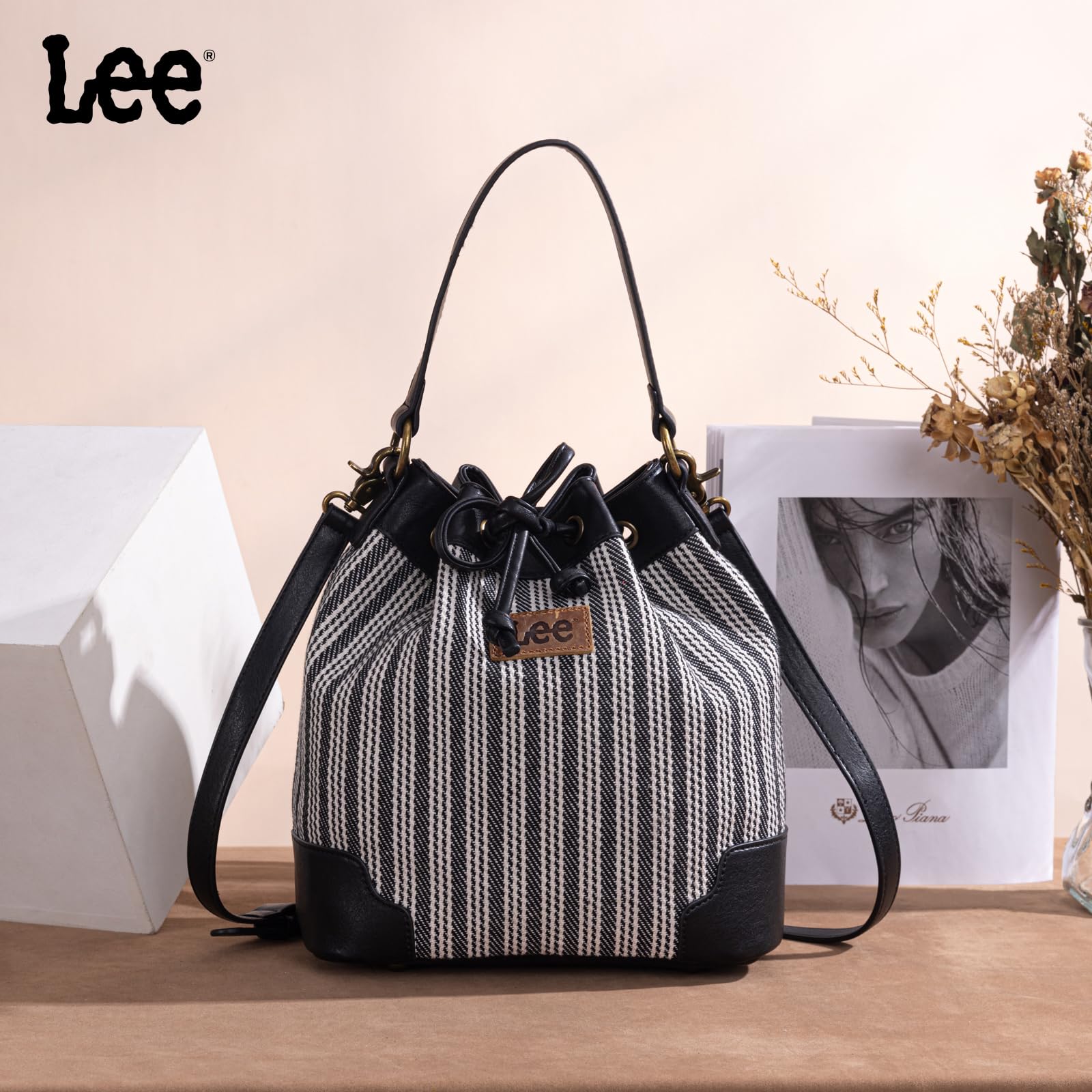 Montana West Lee Drawstring Hobo Bucket Bag -  by Handbags Specialist Headquarter | Available at Handbags Specialist Headquarter