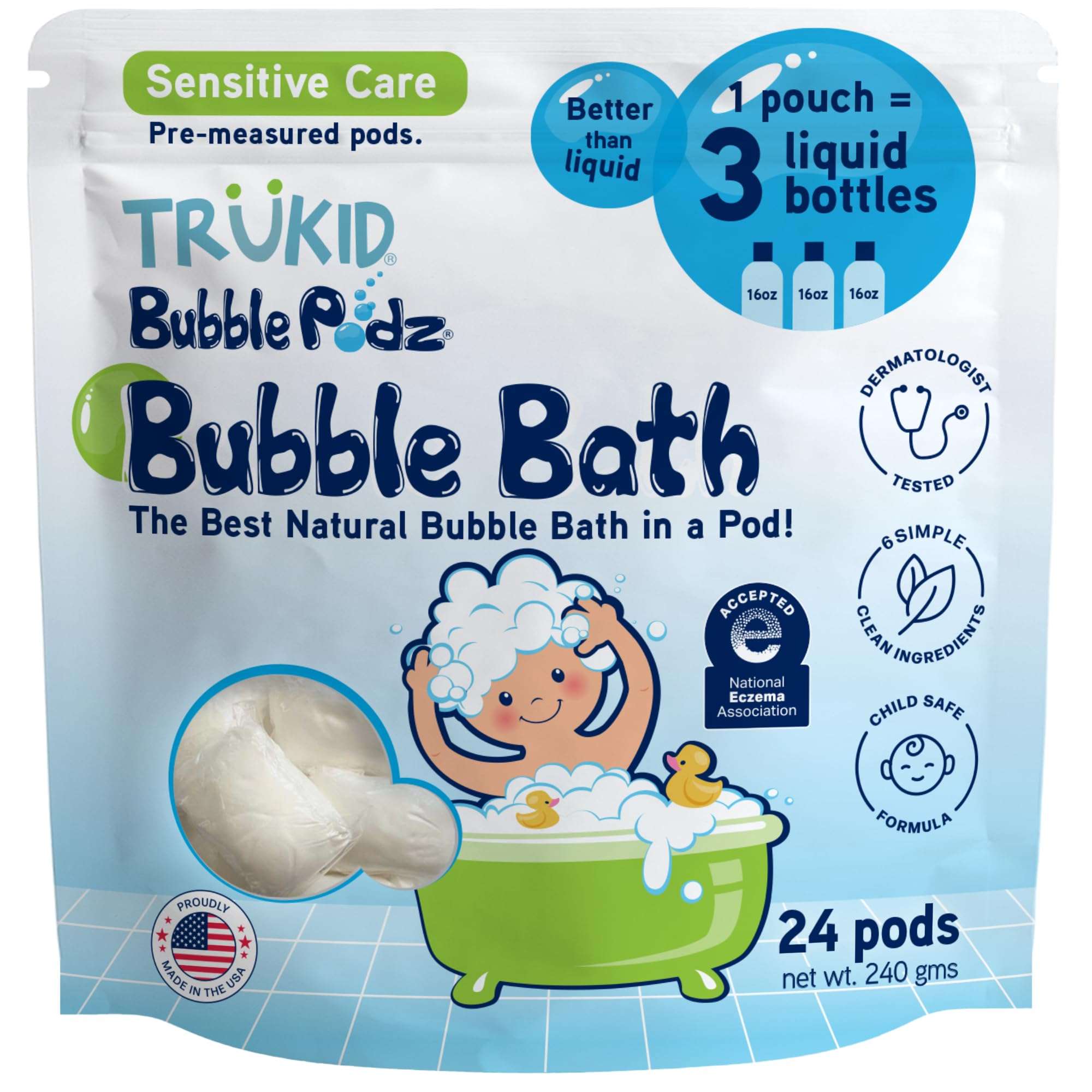 TruKid Bubble Podz: Gentle Lavender Bath Bombs - Baby Products by Handbags Specialist Headquarter | Available at Handbags Specialist Headquarter