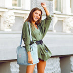 Pink Expandable Travel Duffel with Wet Pocket -  by Handbags Specialist Headquarter | Available at Handbags Specialist Headquarter