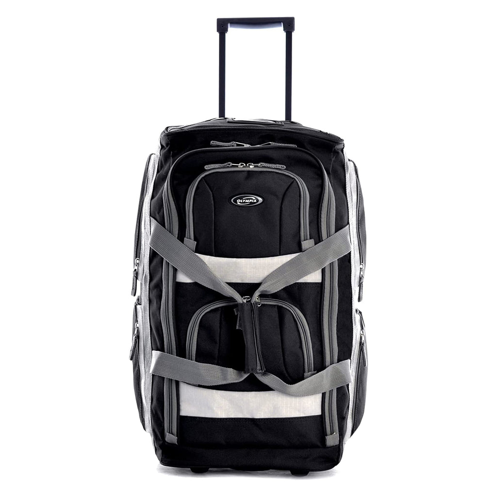 Olympia 22 Max Wheeled Duffel: 8-Pocket Water-Resist -  by Handbags Specialist Headquarter | Available at Handbags Specialist Headquarter