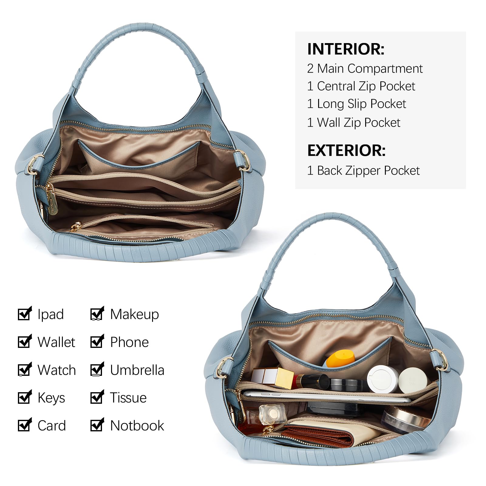 BOSTANTEN Leather Satchel Crossbody Handbag for Women