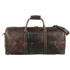 Leather Travel Duffle Bag Cabin Friendly Carry-On