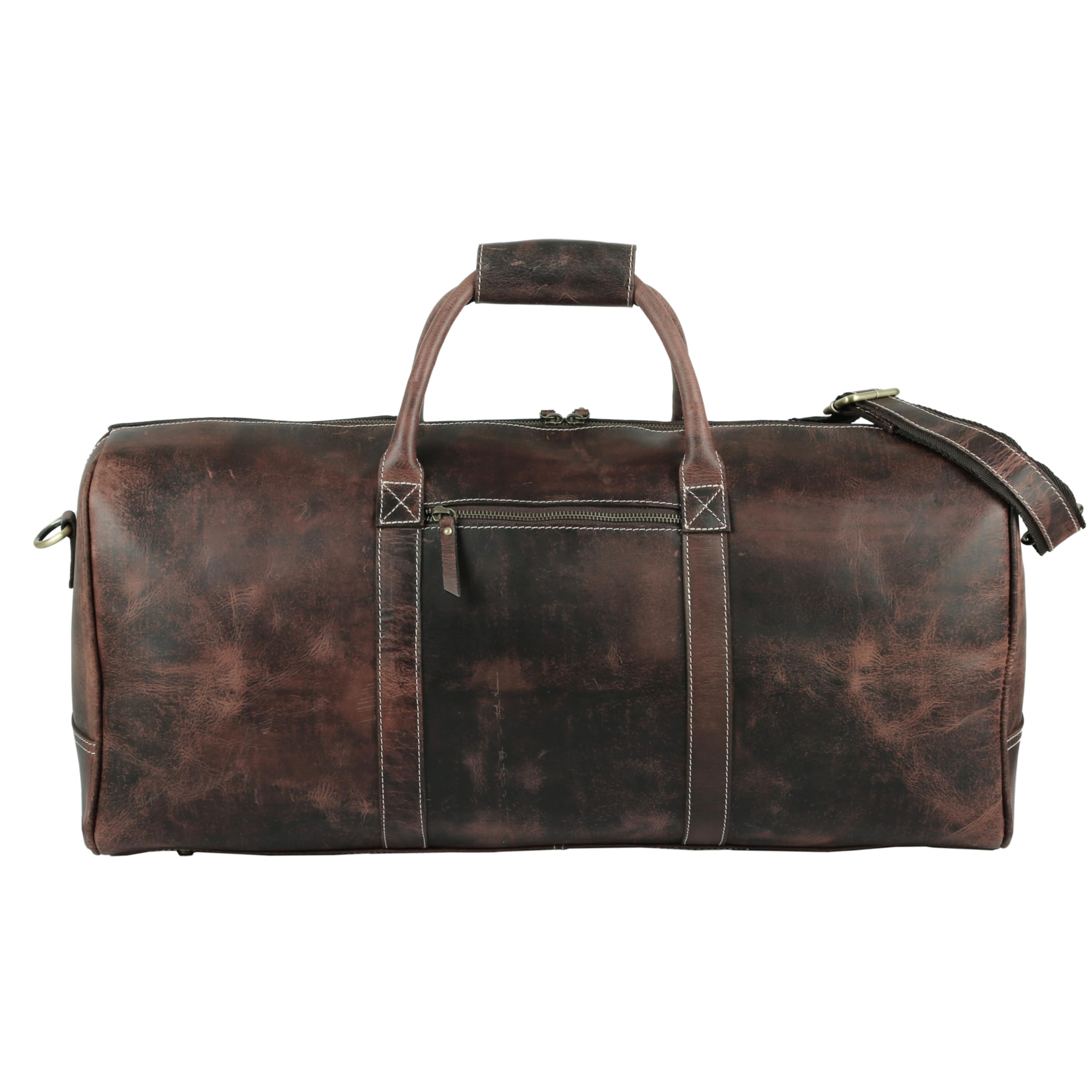 Leather Travel Duffle Bag Cabin Friendly Carry-On