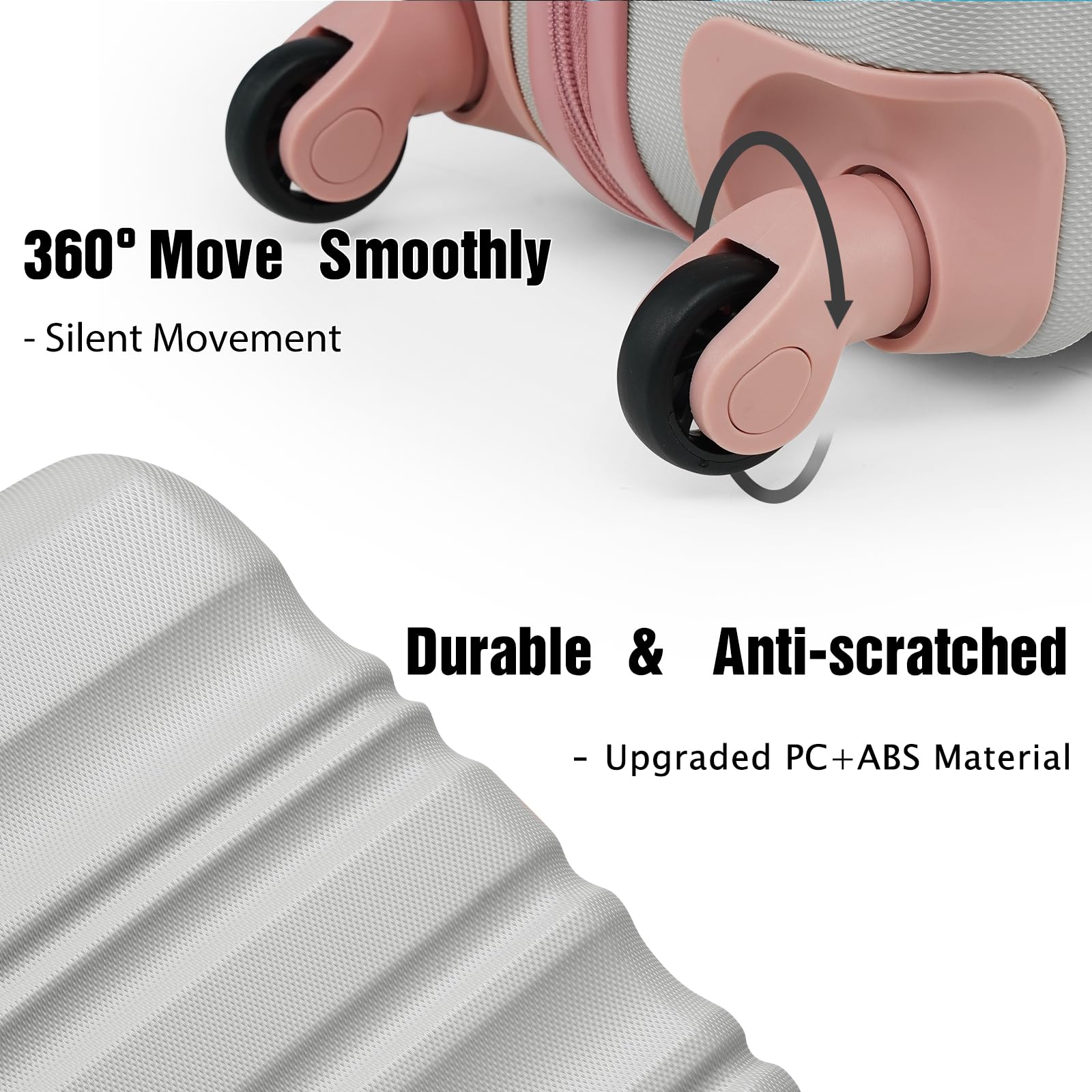 VoyagePro 6-Piece Hardshell Luggage Set - Luggage Travel Bags by Handbags Specialist Headquarter | Available at Handbags Specialist Headquarter