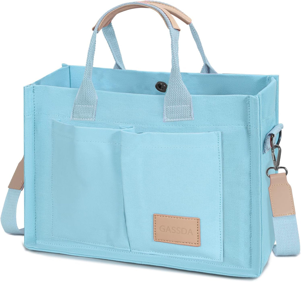 ChicCanvas Tote: Stylish Crossbody with Pockets - Totes by Handbags Specialist Headquarter | Available at Handbags Specialist Headquarter