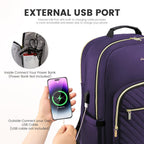 Chic Leather Laptop Backpack for Women - LoveVook - Backpack Bags by Handbags Specialist Headquarter | Available at Handbags Specialist Headquarter