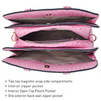 Women’s 2pc Tote & Wallet Handbag Set with 3 Compartments
