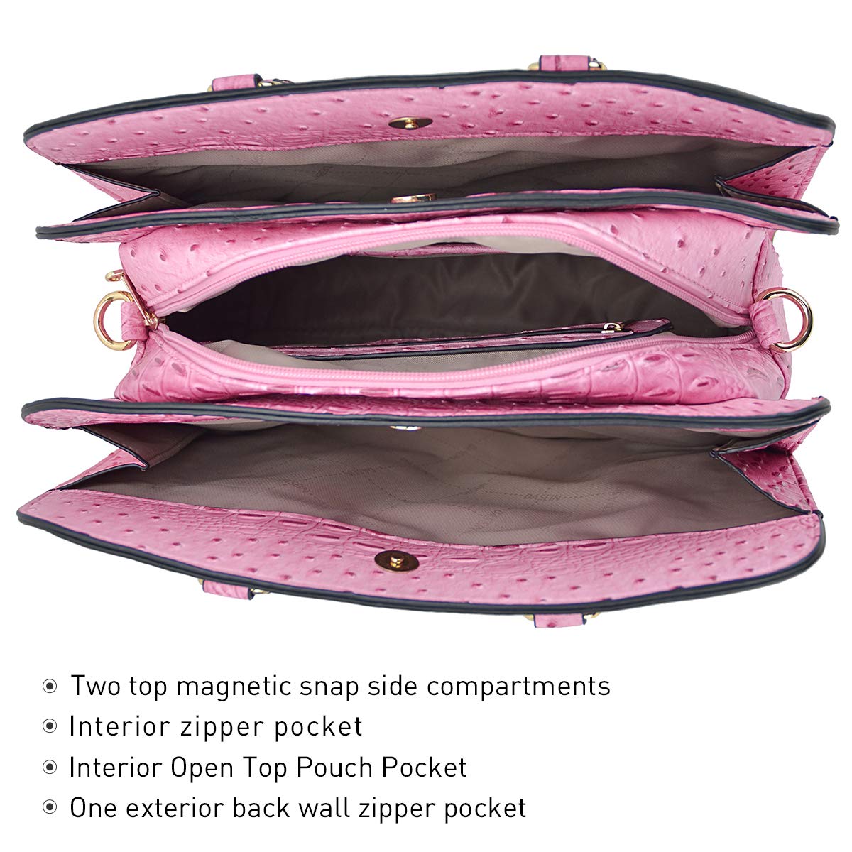 Women’s 2pc Tote & Wallet Handbag Set with 3 Compartments