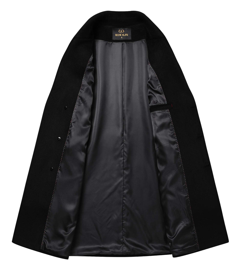 Men's Premium Wool Blend Double Breasted Coat