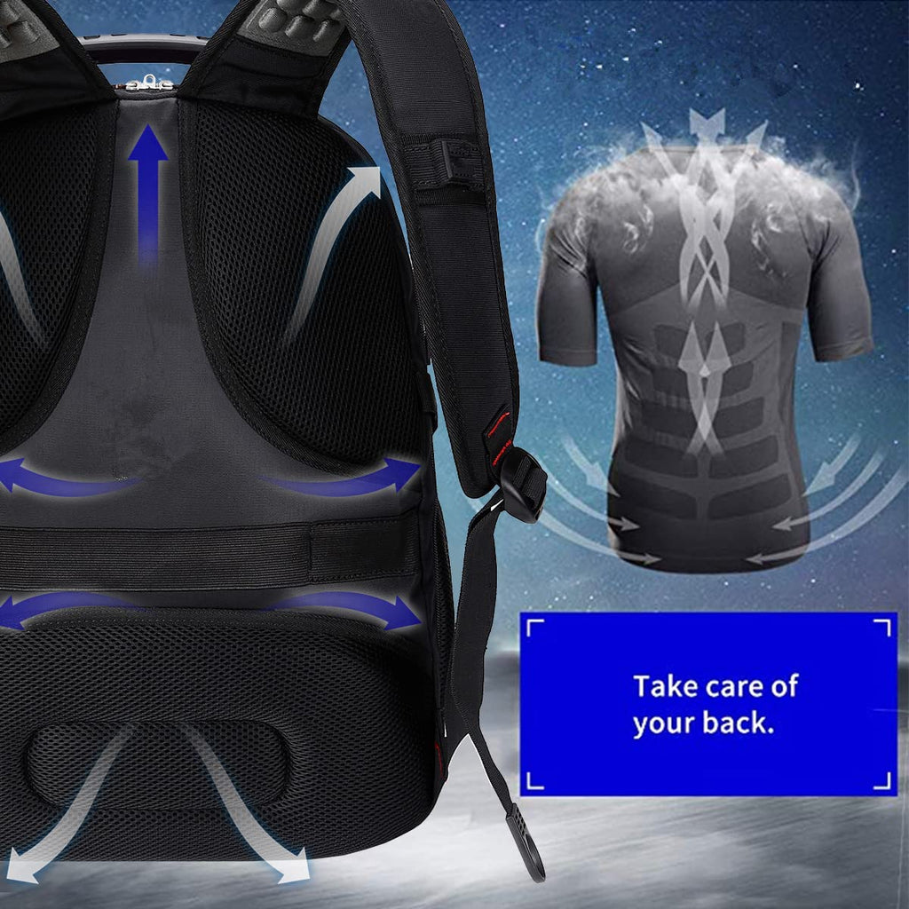 SHRRADOO 50L USB Travel Laptop Backpack - Airline Approved - Backpack Bags by Handbags Specialist Headquarter | Available at Handbags Specialist Headquarter