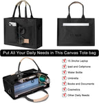 ChicCanvas Tote: Stylish Crossbody with Pockets - Totes by Handbags Specialist Headquarter | Available at Handbags Specialist Headquarter