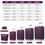 LAVENDER 6pc Hardside Spinner Luggage – ##variant## Luggage Travel Bags