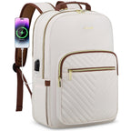 Chic Leather Laptop Backpack for Women - LoveVook - Backpack Bags by Handbags Specialist Headquarter | Available at Handbags Specialist Headquarter