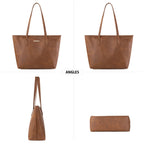 Montana Charm: Vegan Leather Tote & Shoulder Bag