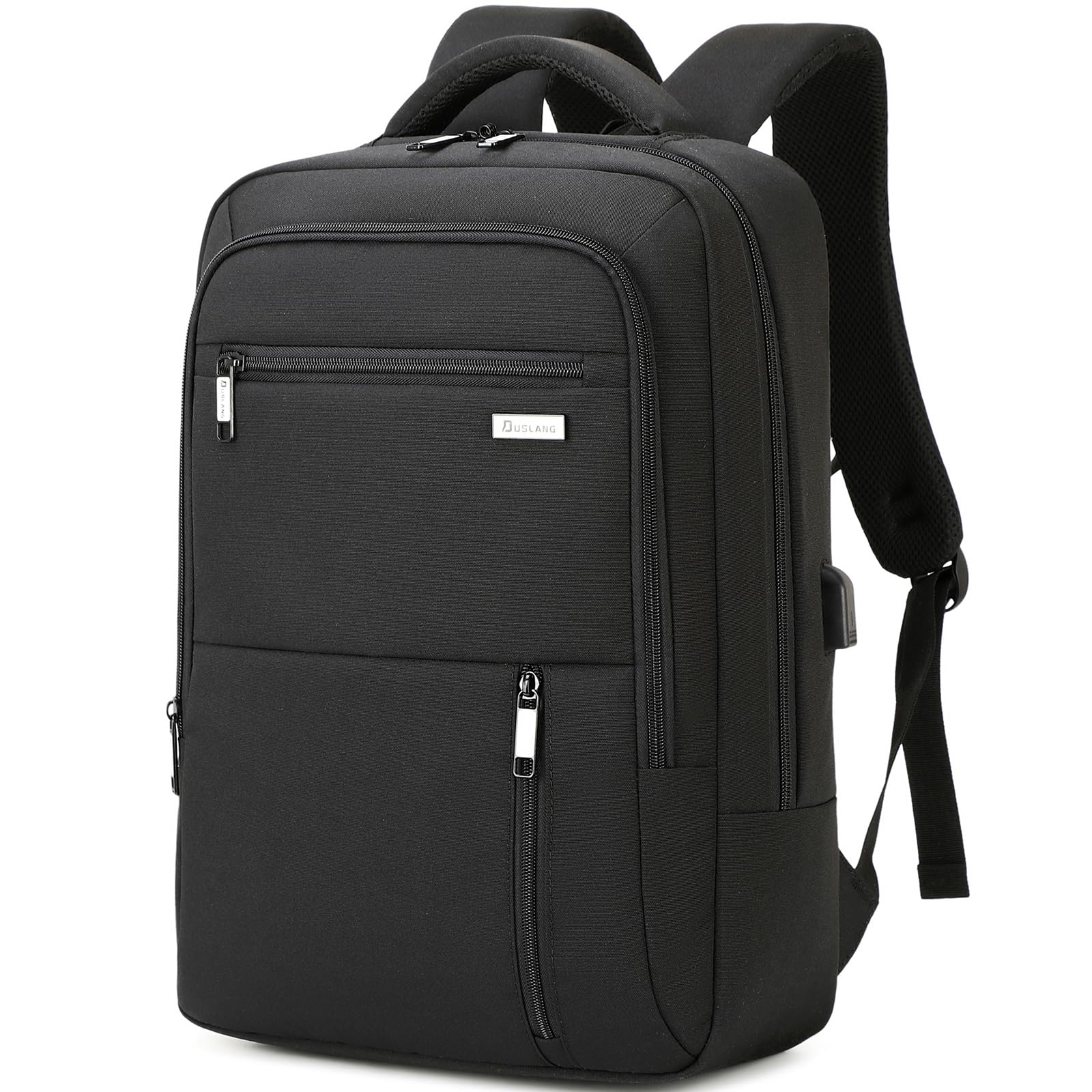 DUSLANG Travel Laptop Backpack with USB Port - Black - Backpack Bags by Handbags Specialist Headquarter | Available at Handbags Specialist Headquarter