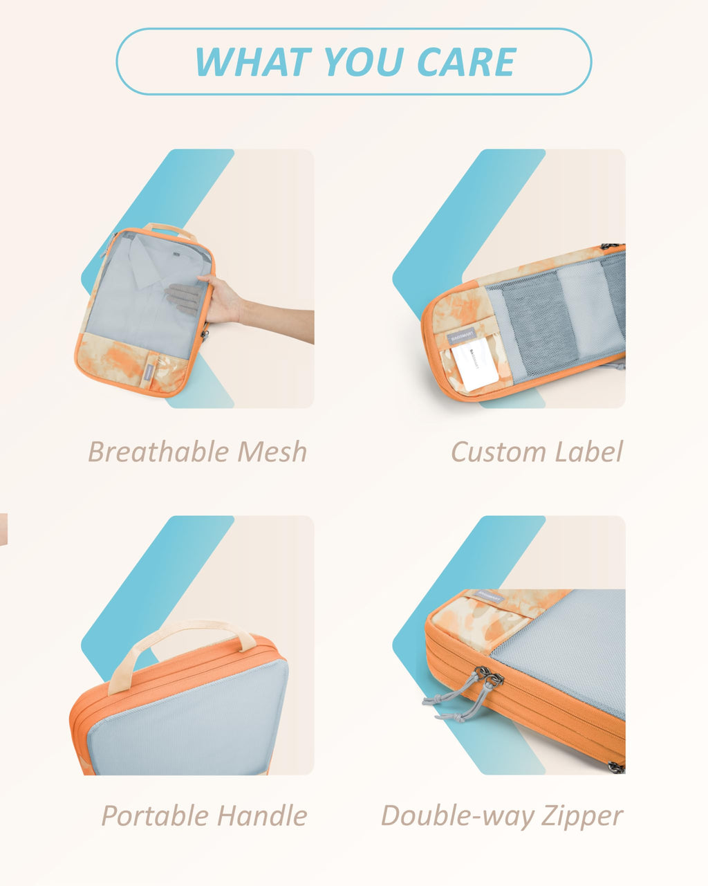 PackPro 6 Set Compression Cubes for Travel - Luggage Travel Bags by Handbags Specialist Headquarter | Available at Handbags Specialist Headquarter