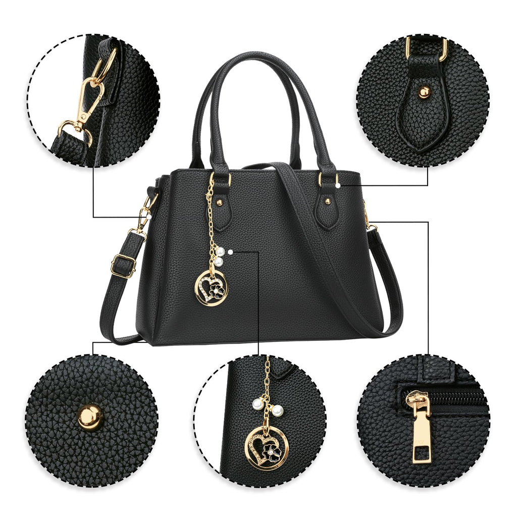 Luxe Leather Satchel & Crossbody Bags -  by Handbags Specialist Headquarter | Available at Handbags Specialist Headquarter