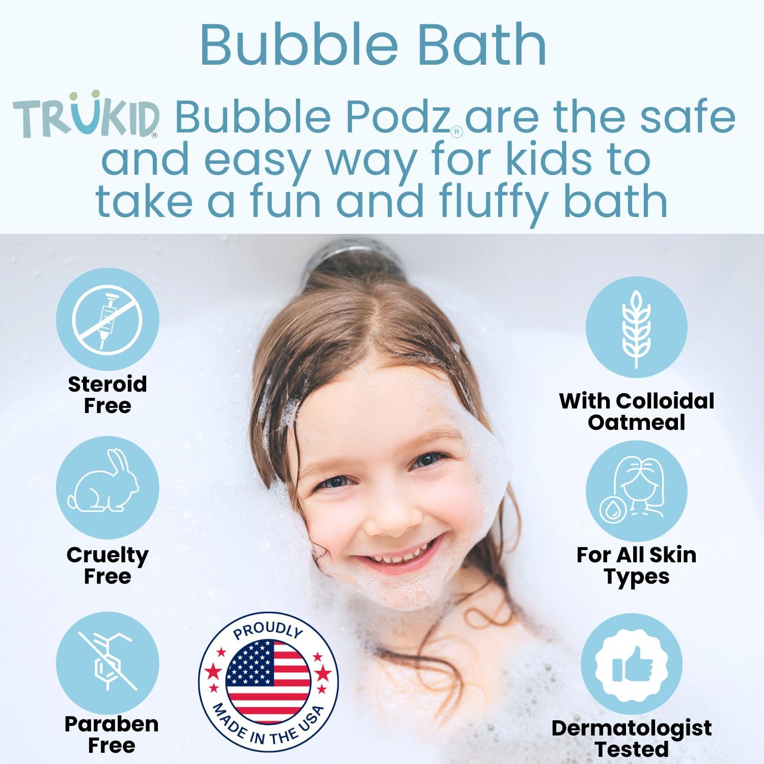 TruKid Bubble Podz: Gentle Lavender Bath Bombs - Baby Products by Handbags Specialist Headquarter | Available at Handbags Specialist Headquarter