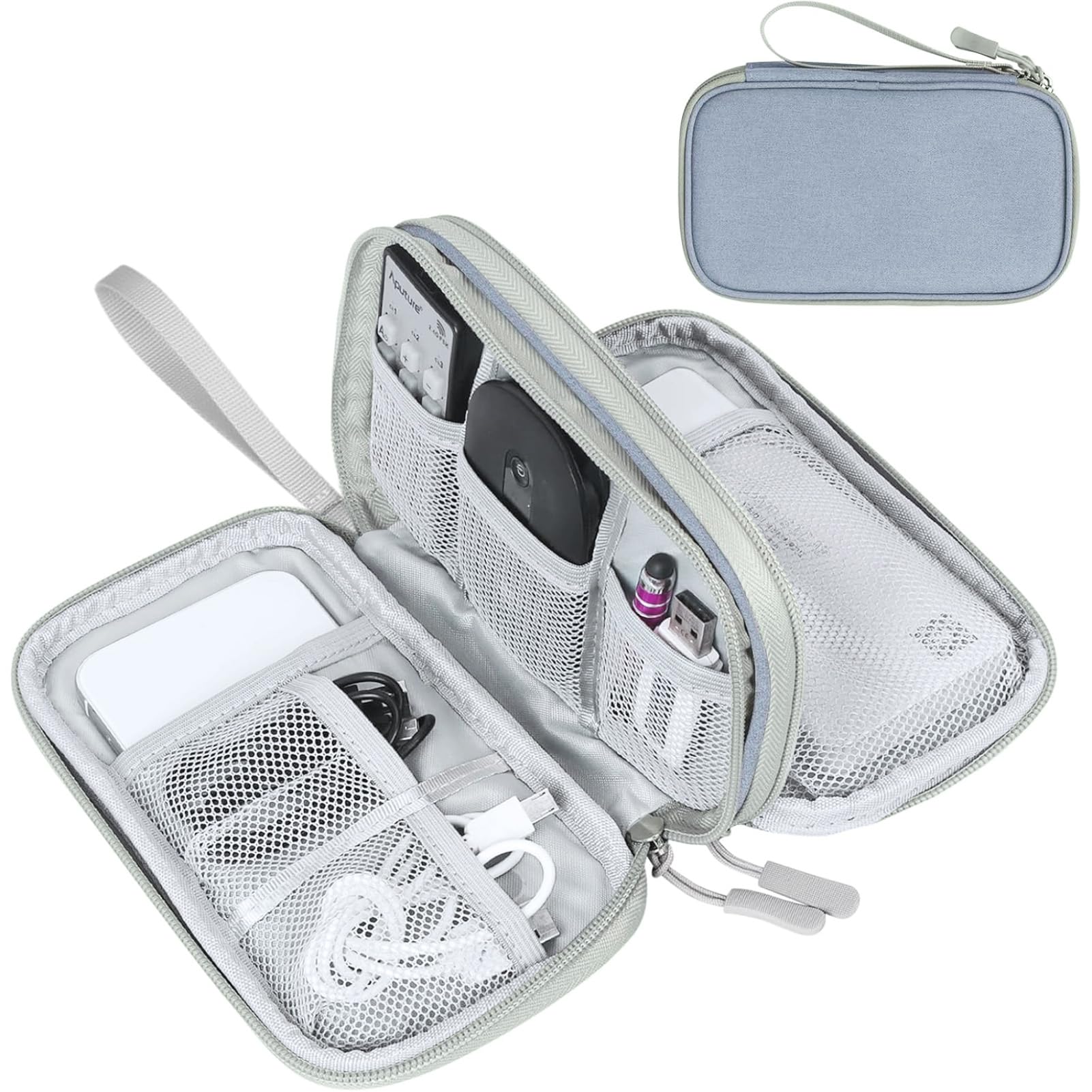 FYY All-in-One Travel Cable Organizer Pouch -  by Handbags Specialist Headquarter | Available at Handbags Specialist Headquarter
