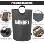 FoldAway Laundry Hamper - Laundry Baskets by Handbags Specialist Headquarter | Available at Handbags Specialist Headquarter