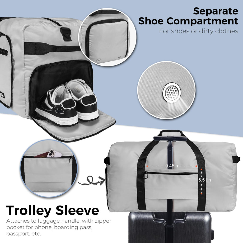 VoyageMax 65L Foldable Duffel - Water-Repellent