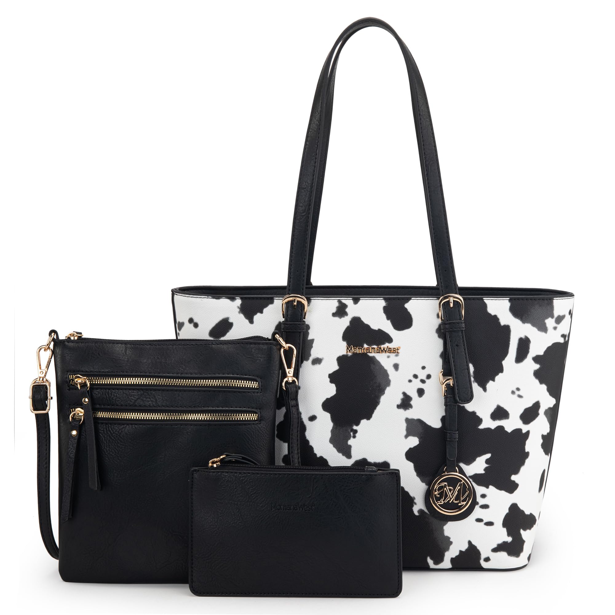 Leopard Luxe: Montana West 3pc Tote & Satchel Set