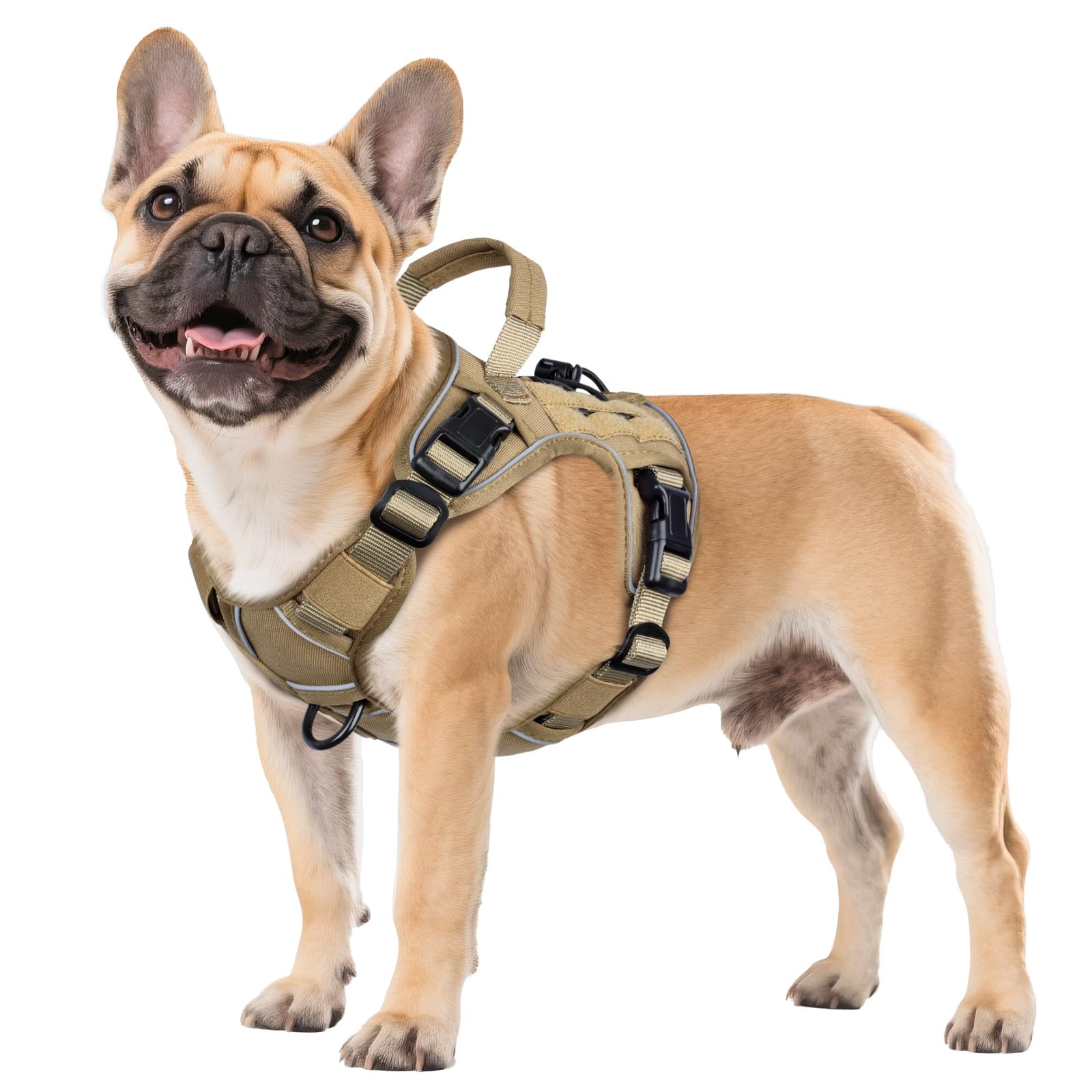 GuardianGrip Tactical Dog Vest - Large, Reflective, Green -  by Handbags Specialist Headquarter | Available at Handbags Specialist Headquarter