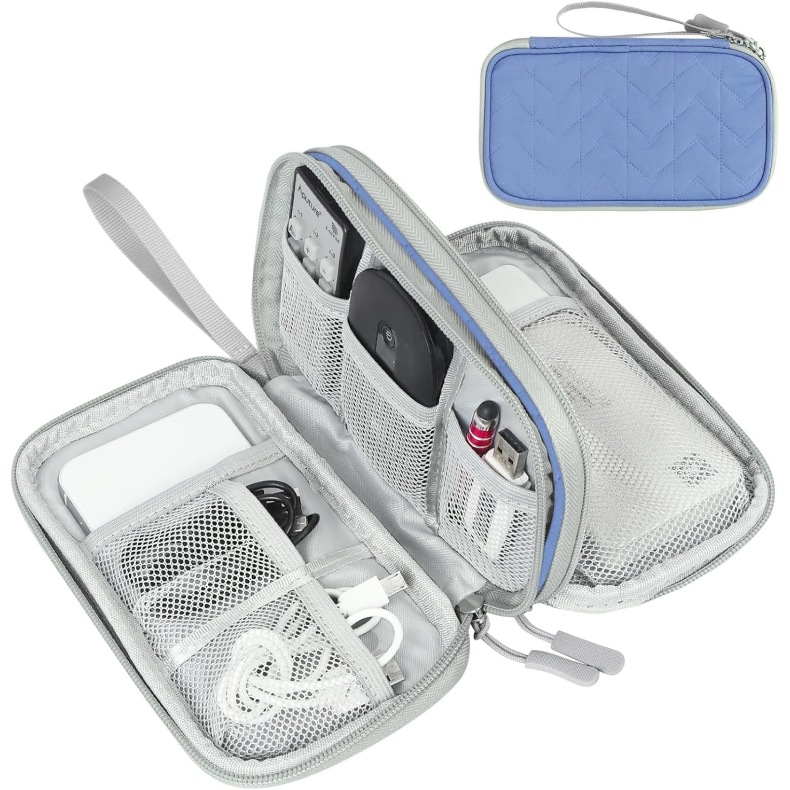 FYY All-in-One Travel Cable Organizer Pouch -  by Handbags Specialist Headquarter | Available at Handbags Specialist Headquarter