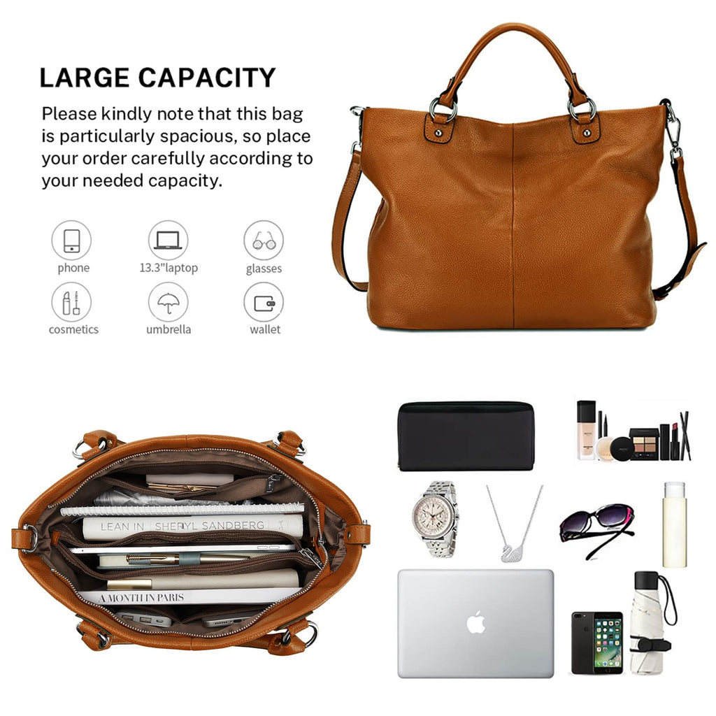 Kattee Women's Leather Tote Bag