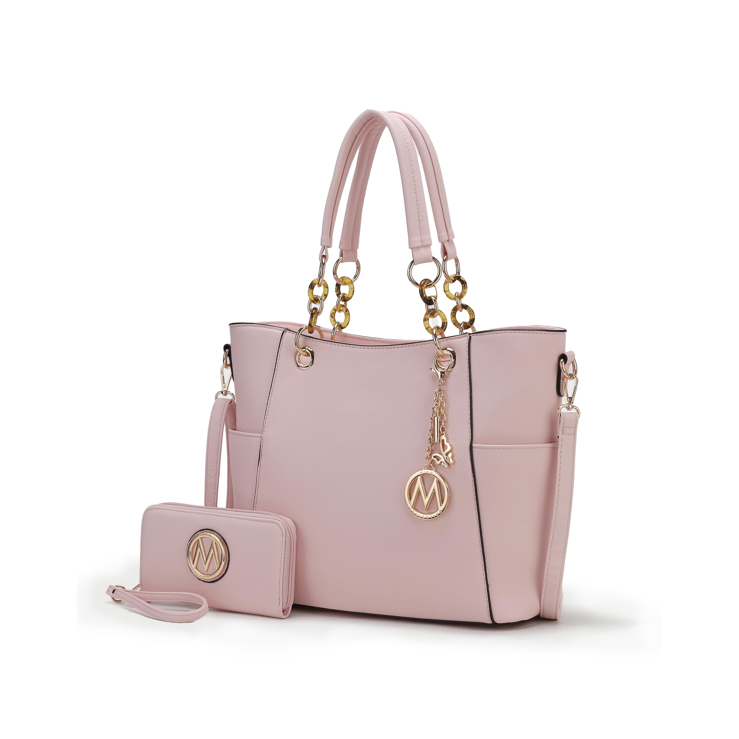 MKF Collection Vegan Leather Tote & Wallet Set