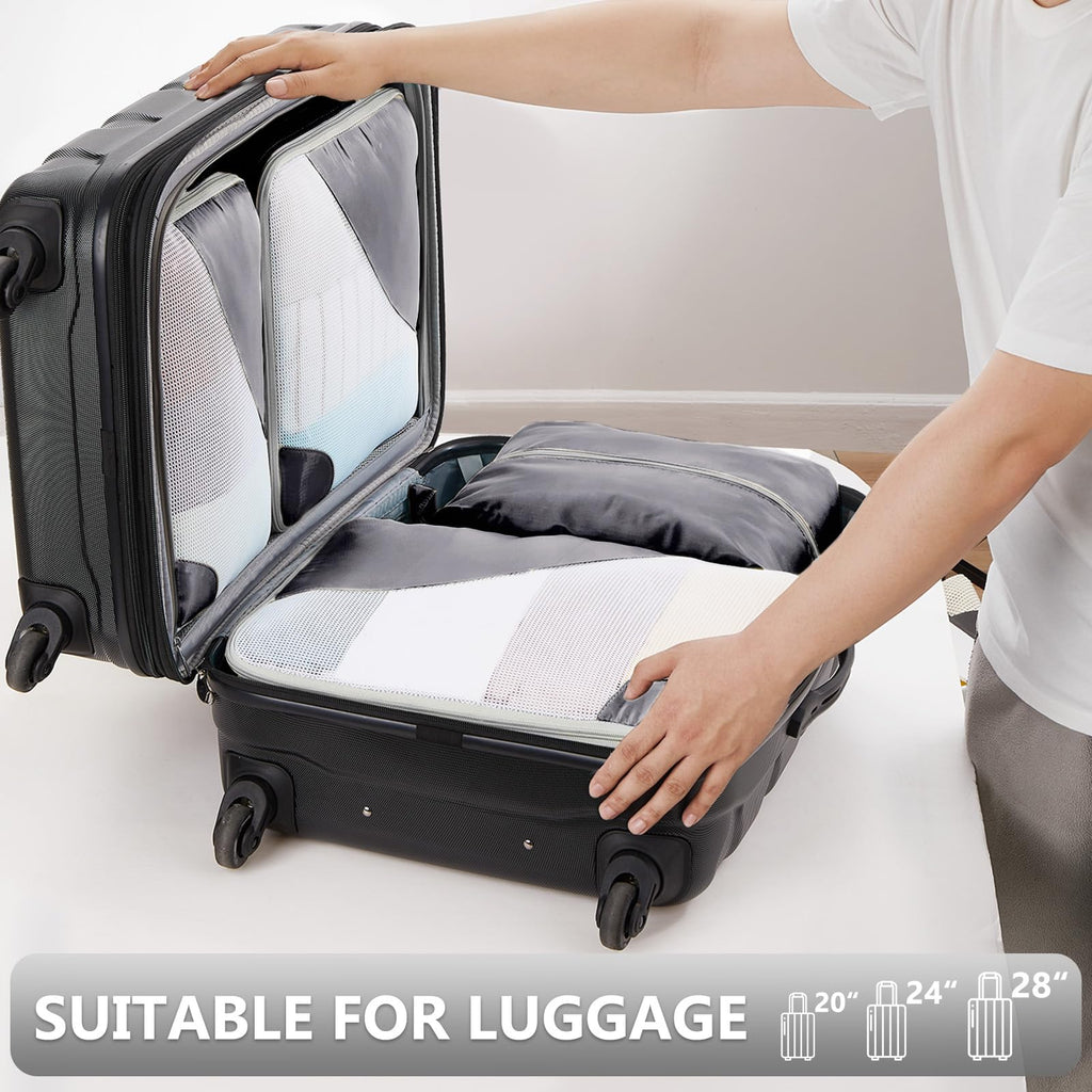 OlarHike Travel Cube Set - Cream Organizer & Gifts -  by Handbags Specialist Headquarter | Available at Handbags Specialist Headquarter