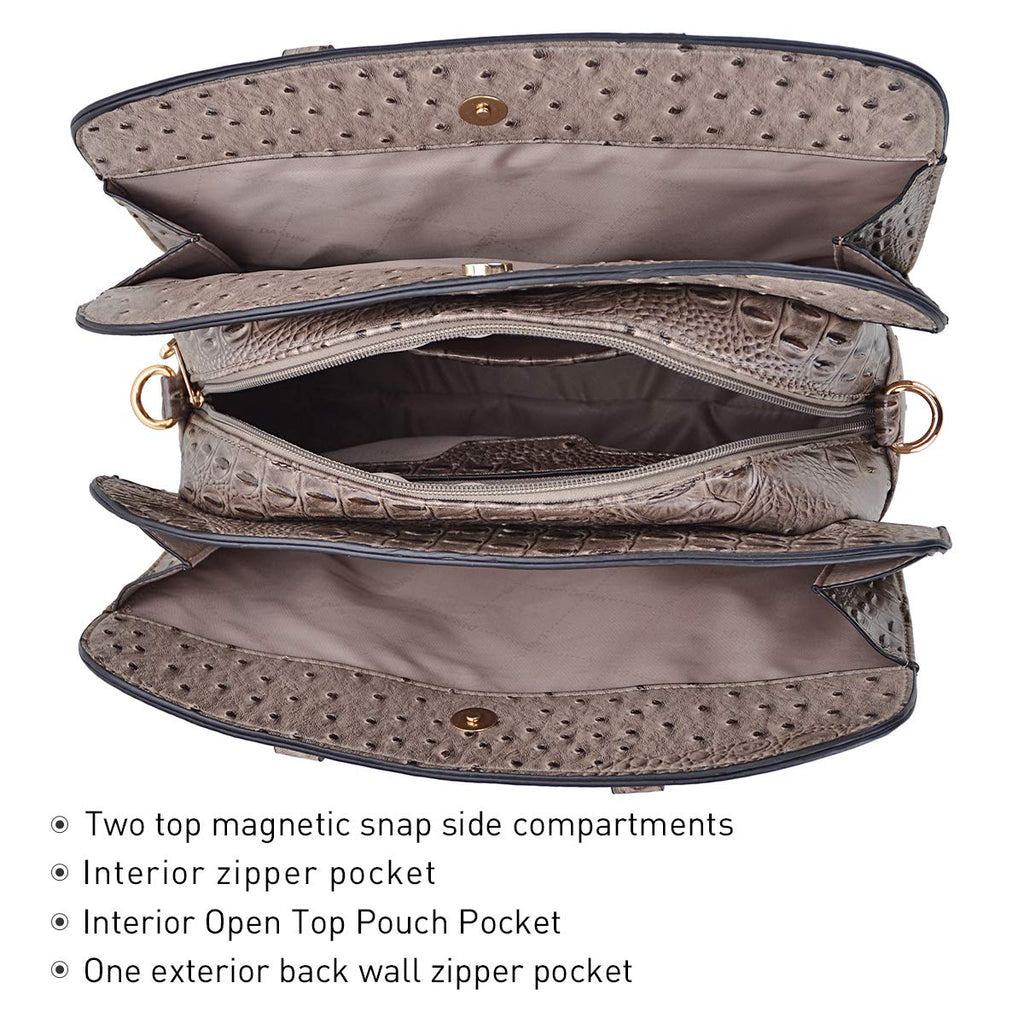 Women’s 2pc Tote & Wallet Handbag Set with 3 Compartments