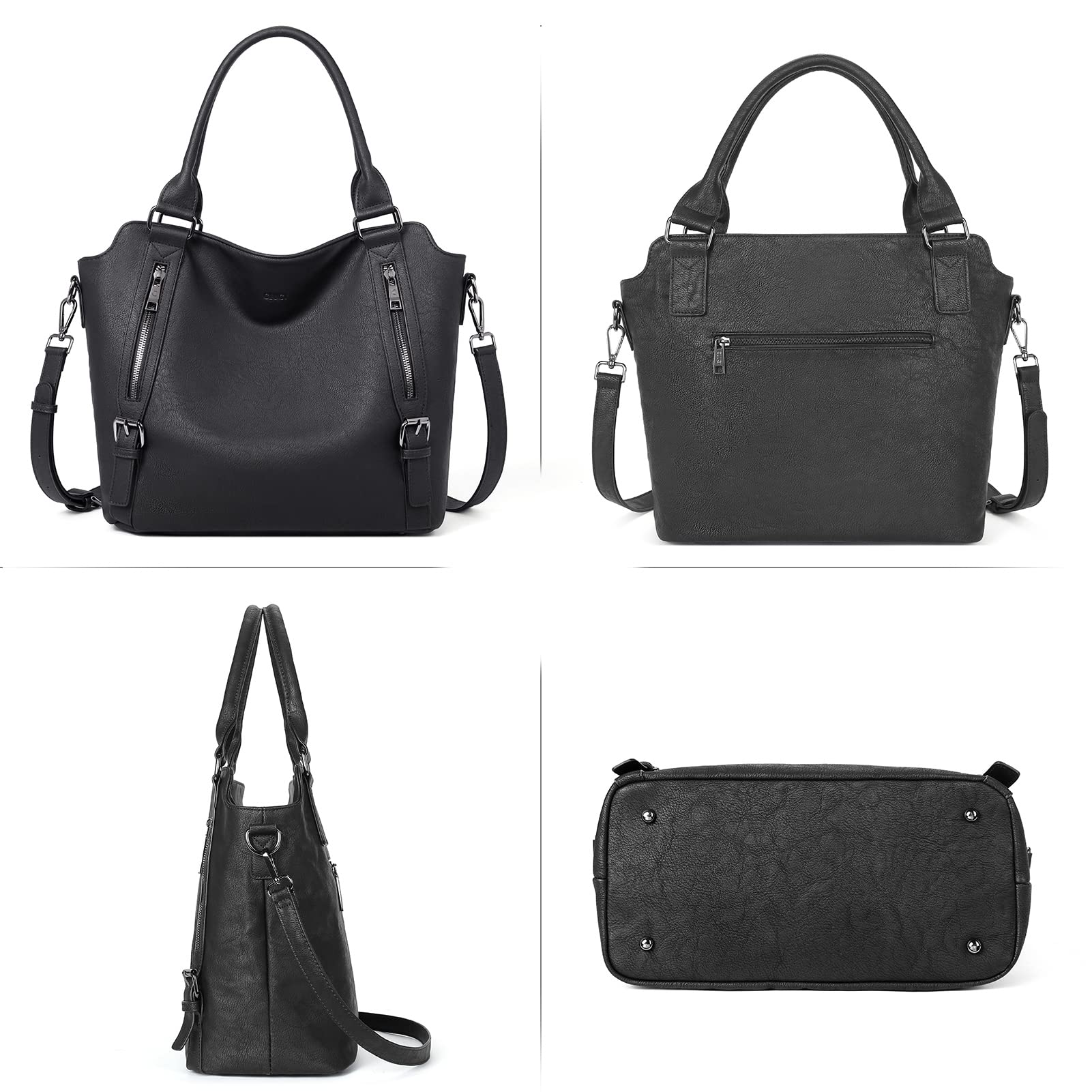 CLUCI Eco Luxe Vegan Leather Tote Bag - Bucket Bag by Handbags Specialist Headquarter | Available at Handbags Specialist Headquarter