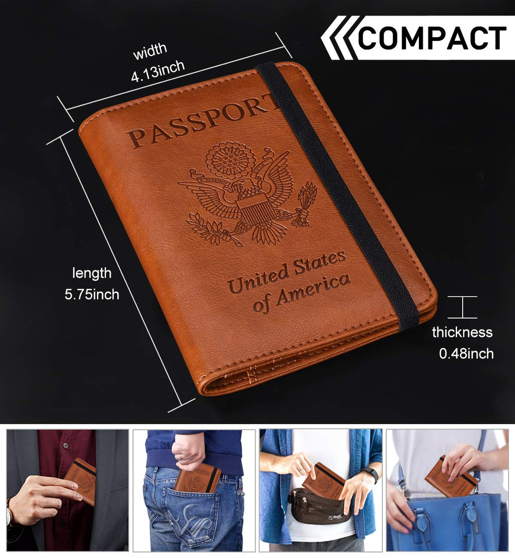 HerriaT RFID Leather Passport Wallet - Gray -  by Handbags Specialist Headquarter | Available at Handbags Specialist Headquarter