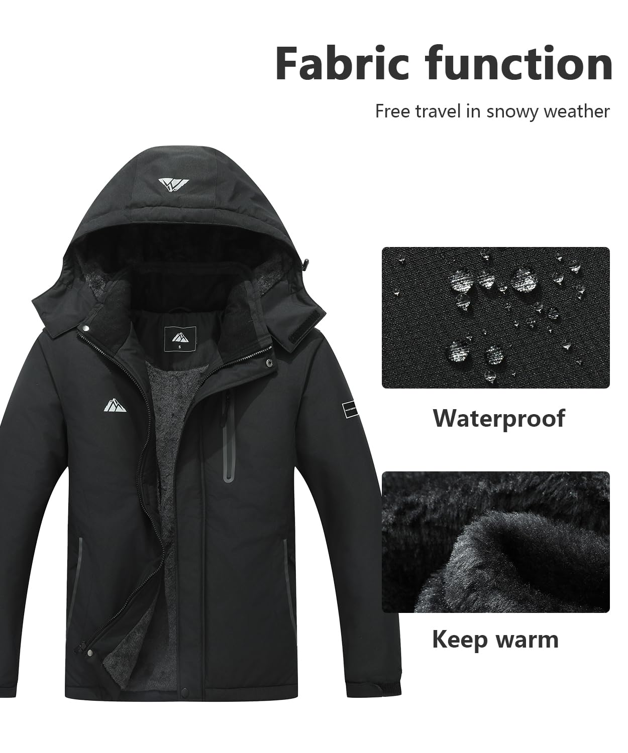 Men's Mountain Ski Jacket - Waterproof & Warm