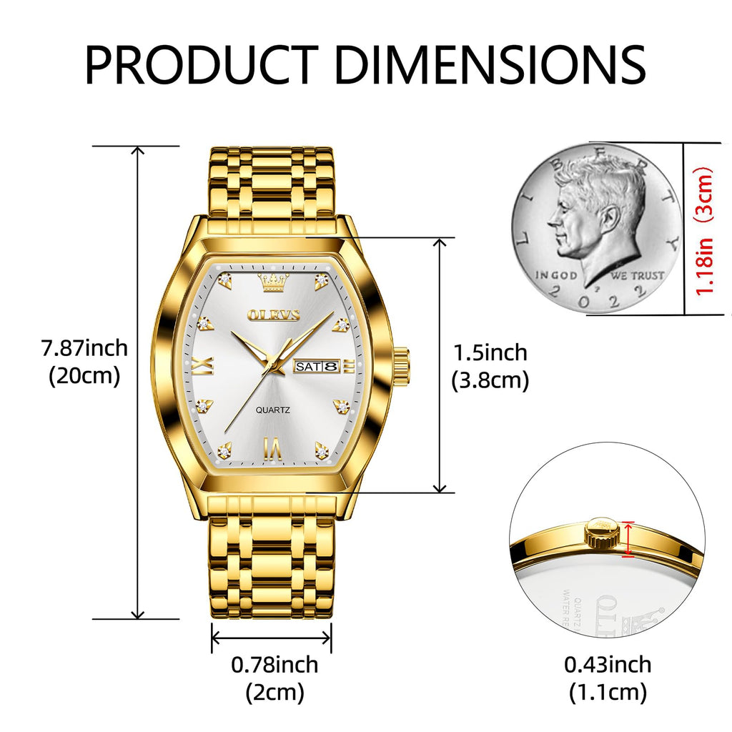 SteelGlow: OLEVS Quartz Men's Luminous Watch