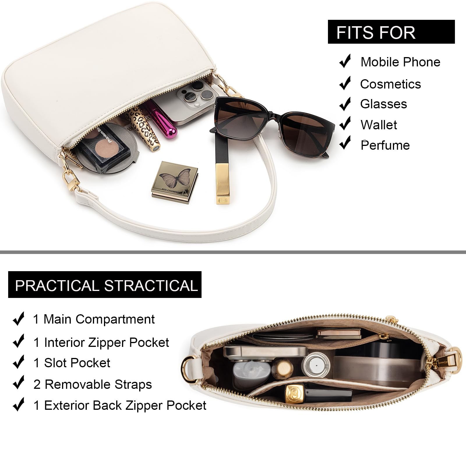 Retro Vegan Leather Shoulder Bag -  by Handbags Specialist Headquarter | Available at Handbags Specialist Headquarter