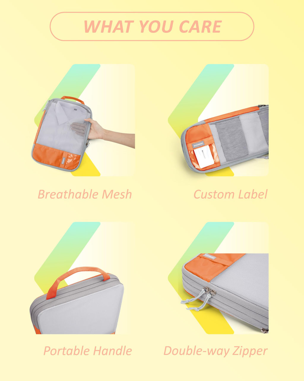 PackPro 6 Set Compression Cubes for Travel - Luggage Travel Bags by Handbags Specialist Headquarter | Available at Handbags Specialist Headquarter