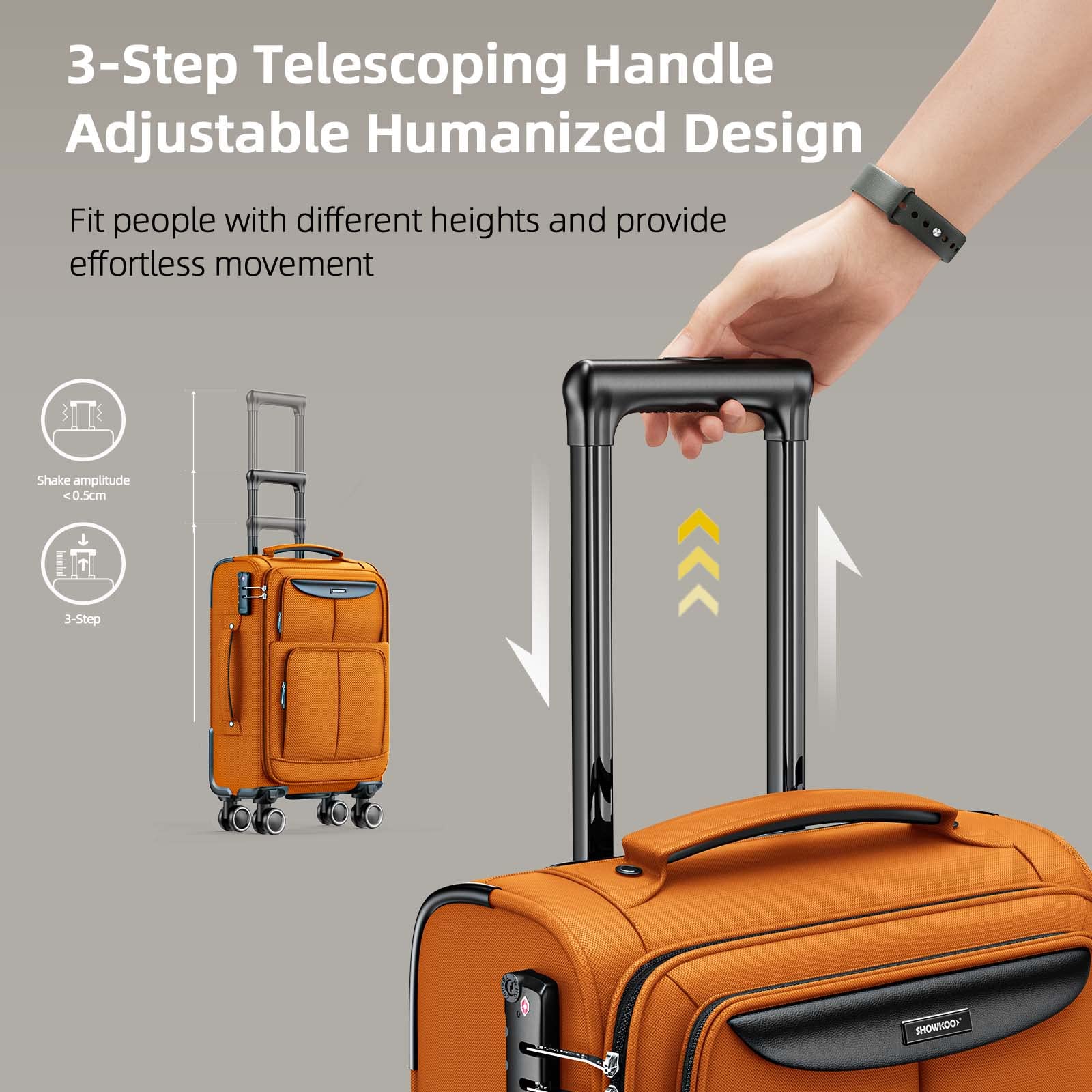 SHOWKOO Armygreen 3-Piece Expandable Luggage Set - Luggage Travel Bags by Handbags Specialist Headquarter | Available at Handbags Specialist Headquarter