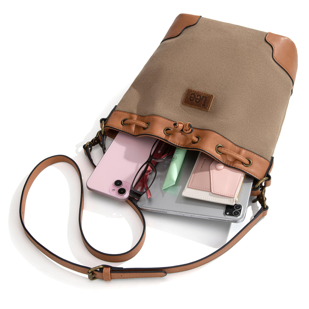 Montana West Lee Drawstring Hobo Bucket Bag -  by Handbags Specialist Headquarter | Available at Handbags Specialist Headquarter