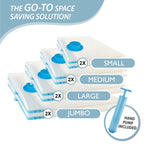 CozyVac Travel Bags with Pump - 6 Pack Space Savers -  by Handbags Specialist Headquarter | Available at Handbags Specialist Headquarter