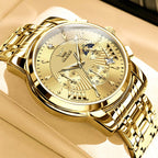 EclipseTime: Luminous Men's Luxury Chrono Watch