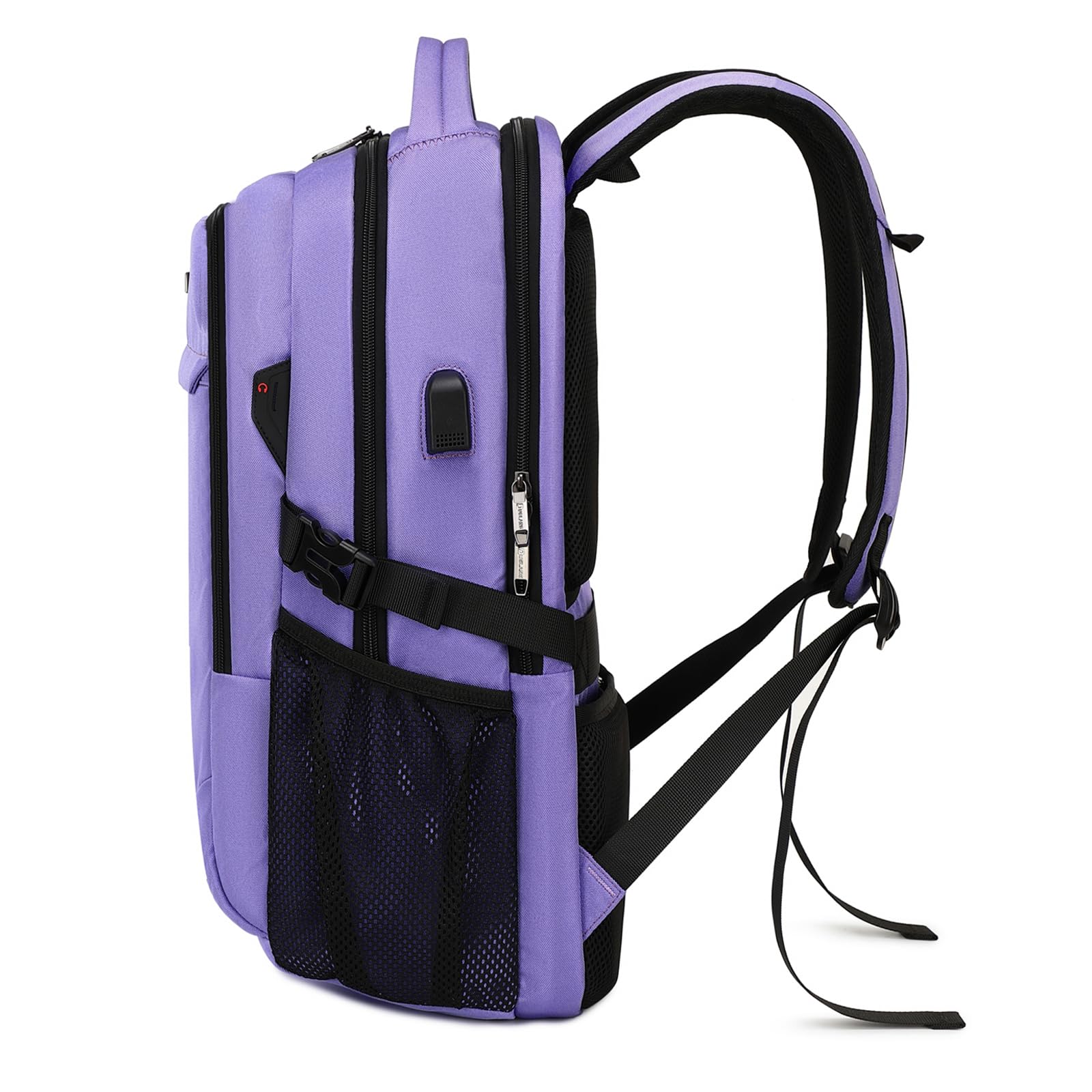 DUSLANG Travel Laptop Backpack with USB Port - Black - Backpack Bags by Handbags Specialist Headquarter | Available at Handbags Specialist Headquarter