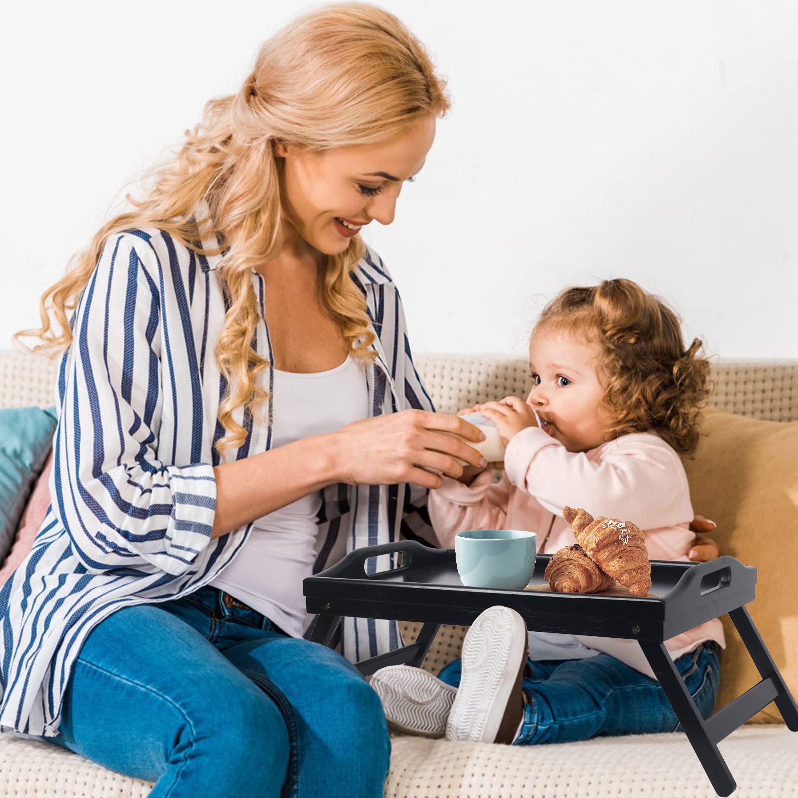 Artmeer Bamboo Foldable Bed & Laptop Tray - 2 Pack - Decor by Handbags Specialist Headquarter | Available at Handbags Specialist Headquarter