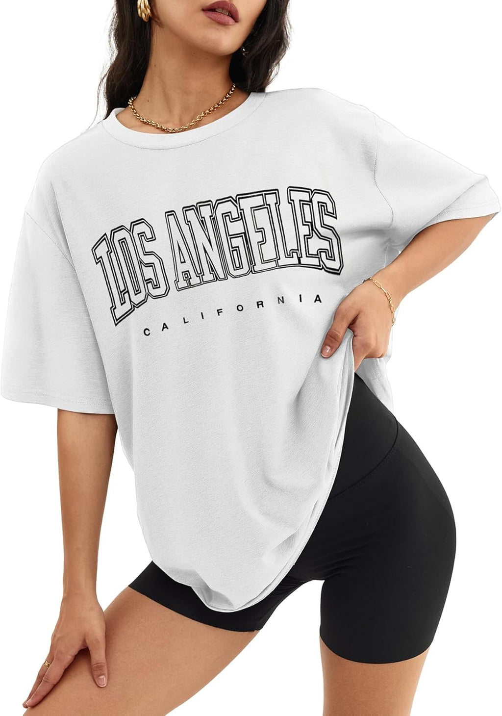 ATHMILE Women's Oversized Graphic Tee