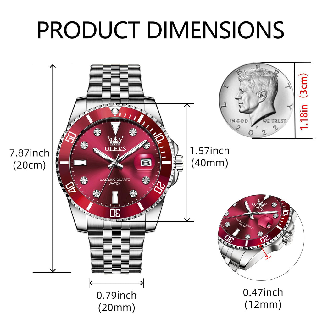 SteelGlow: OLEVS Quartz Men's Luminous Watch