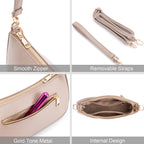 Retro Vegan Leather Shoulder Bag -  by Handbags Specialist Headquarter | Available at Handbags Specialist Headquarter