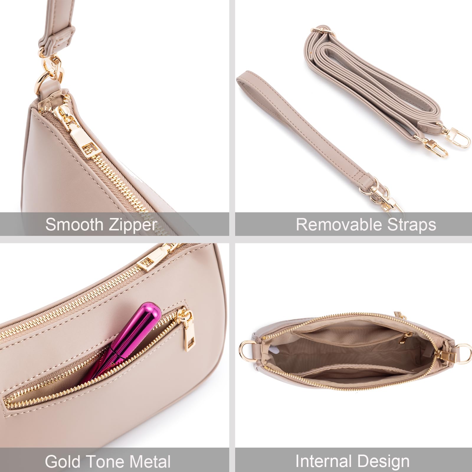 Retro Vegan Leather Shoulder Bag -  by Handbags Specialist Headquarter | Available at Handbags Specialist Headquarter